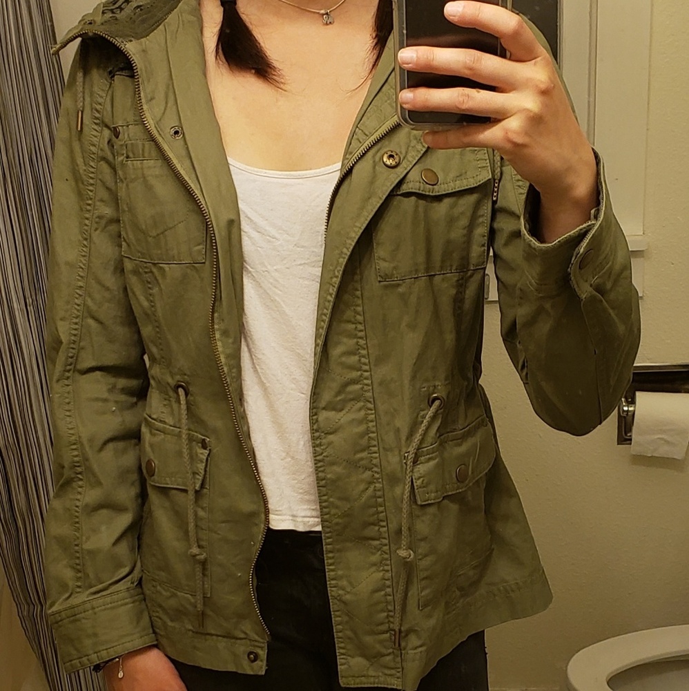 American Rag Olive Green Jacket - Picture 2 of 3